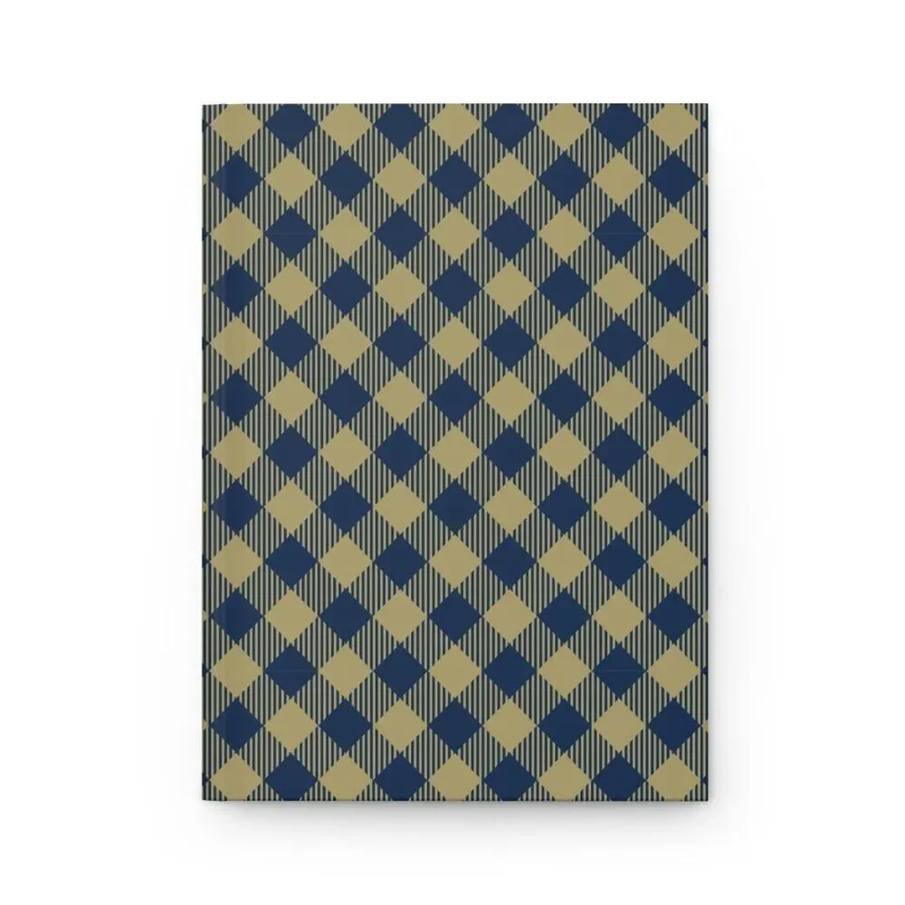 NWT Porter Anna- Navy & Gold Women's Scarf in Gingham
